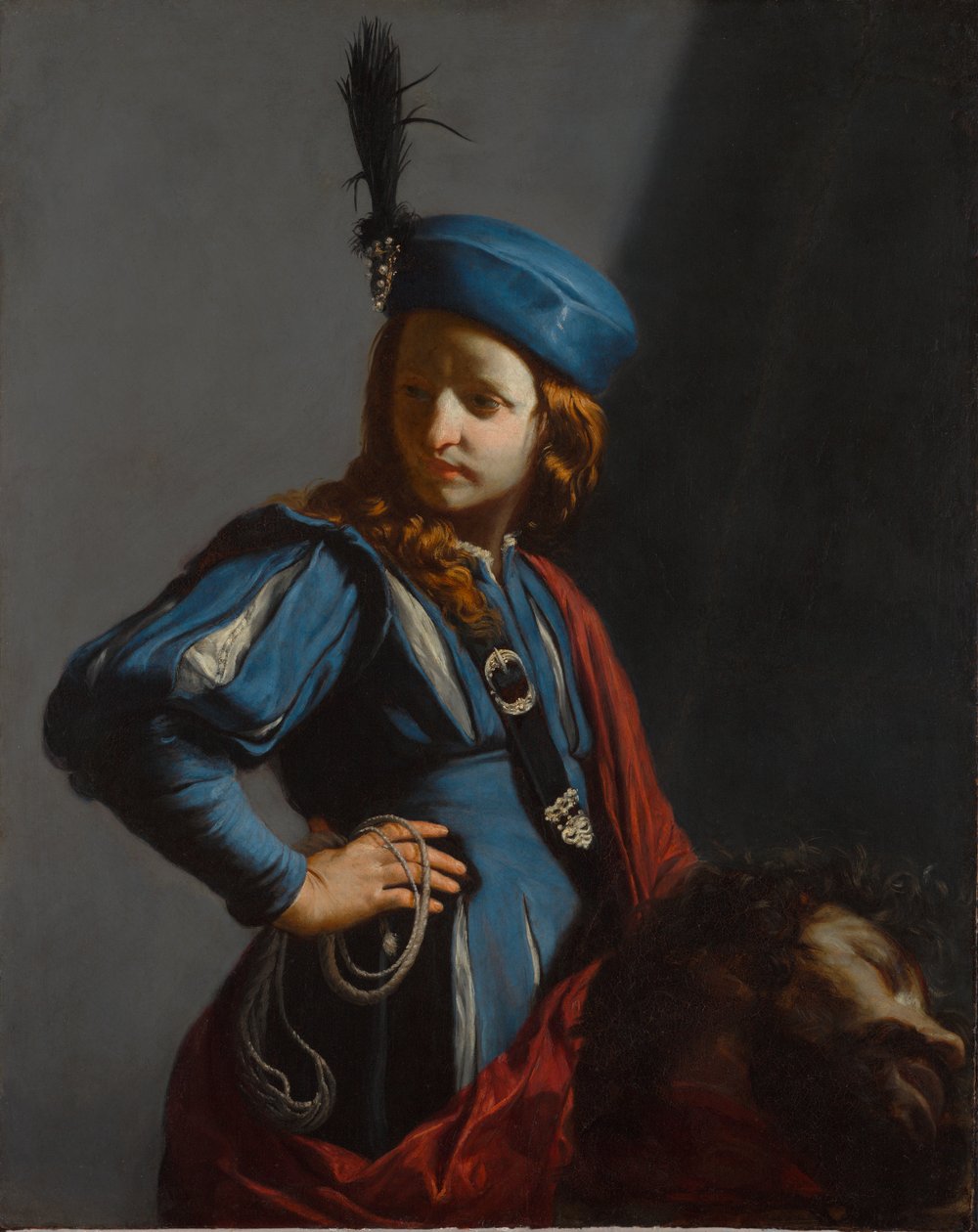 Davi com a cabeça de Golias, c.1645-50 de Guido Cagnacci