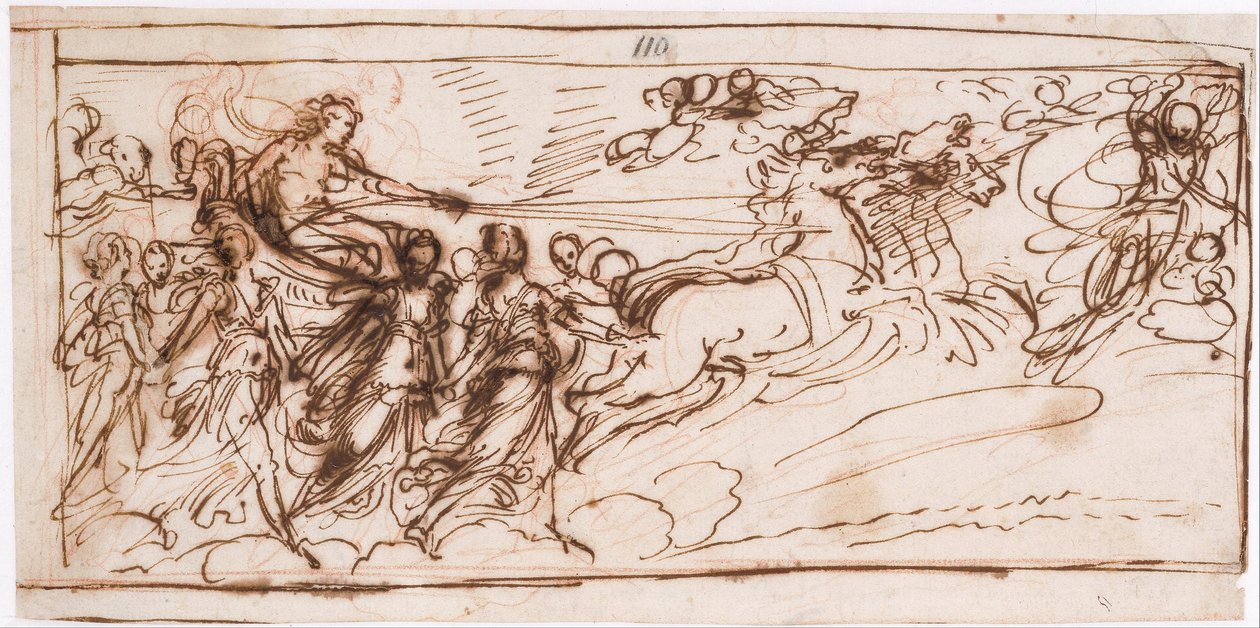 Apolo na carruagem do sol de Guido Reni