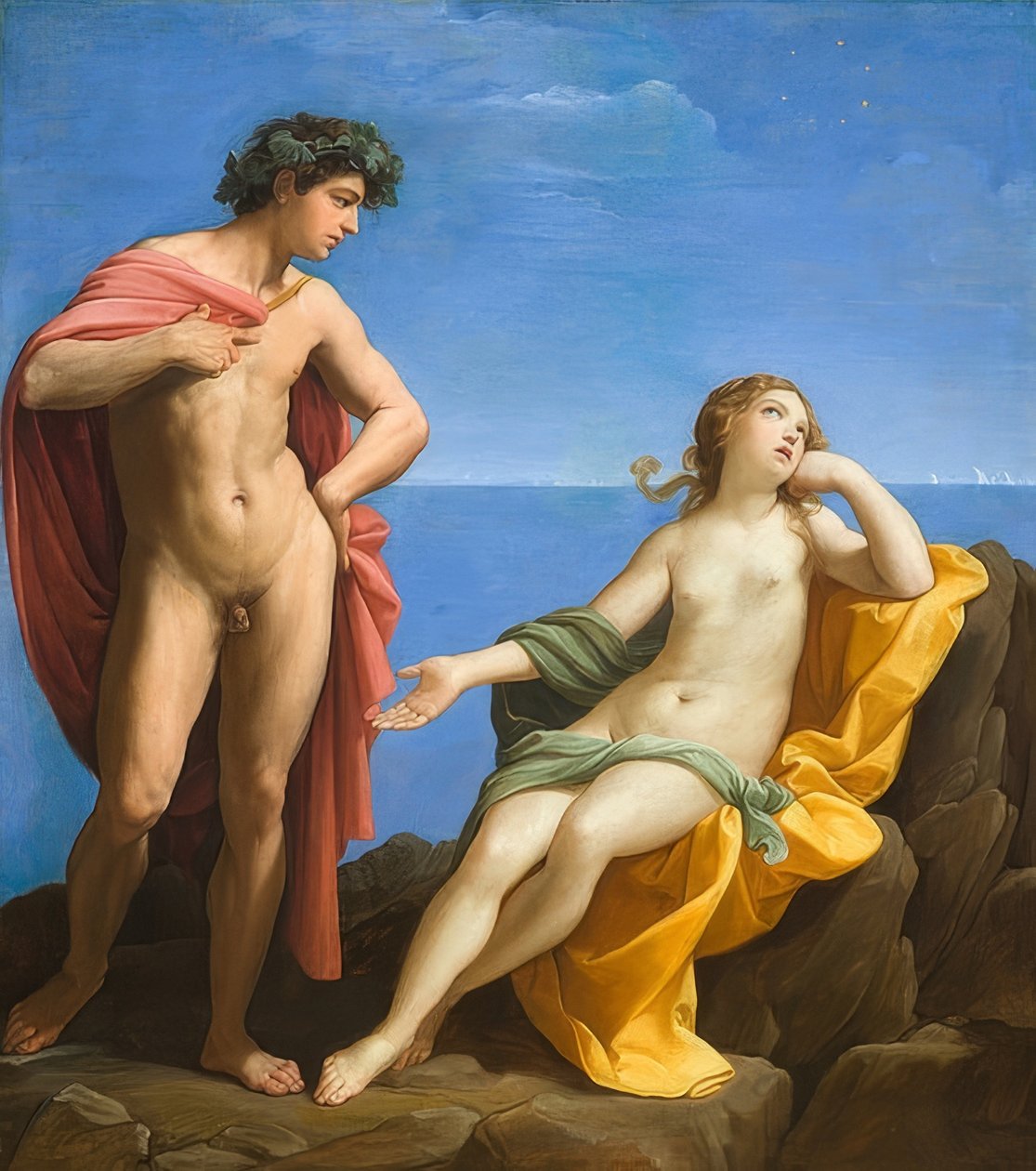 Baco e Ariadne. Por volta de 1619-20 de Guido Reni