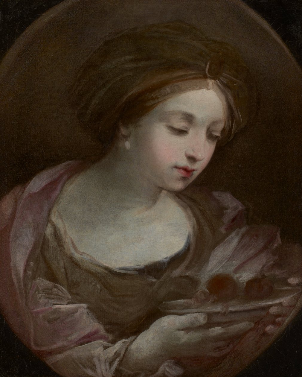 Busto de uma mulher com turbante de Guido Reni