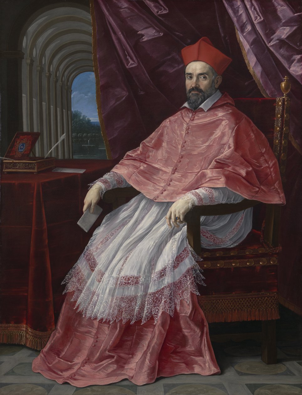 Cardeal Roberto Ubaldini (1581-1635), legado papal em Bolonha de Guido Reni