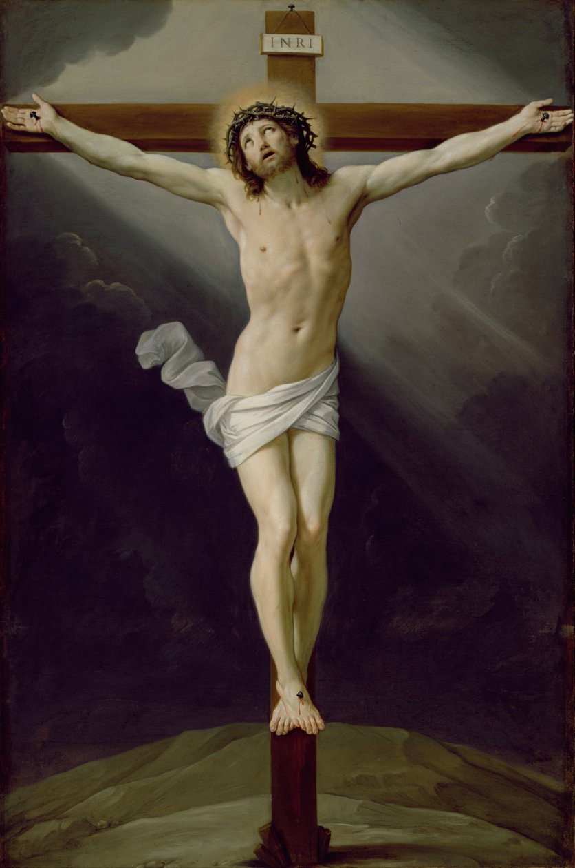 Cristo na Cruz (óleo sobre tela) de Guido Reni