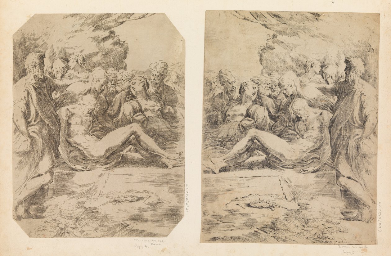 Sepultamento, c. 1595-1600. de Guido Reni