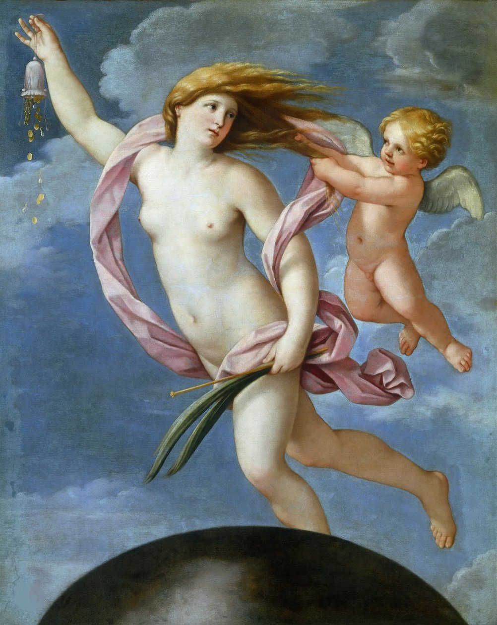 Fortuna com bolsa, 1637. de Guido Reni