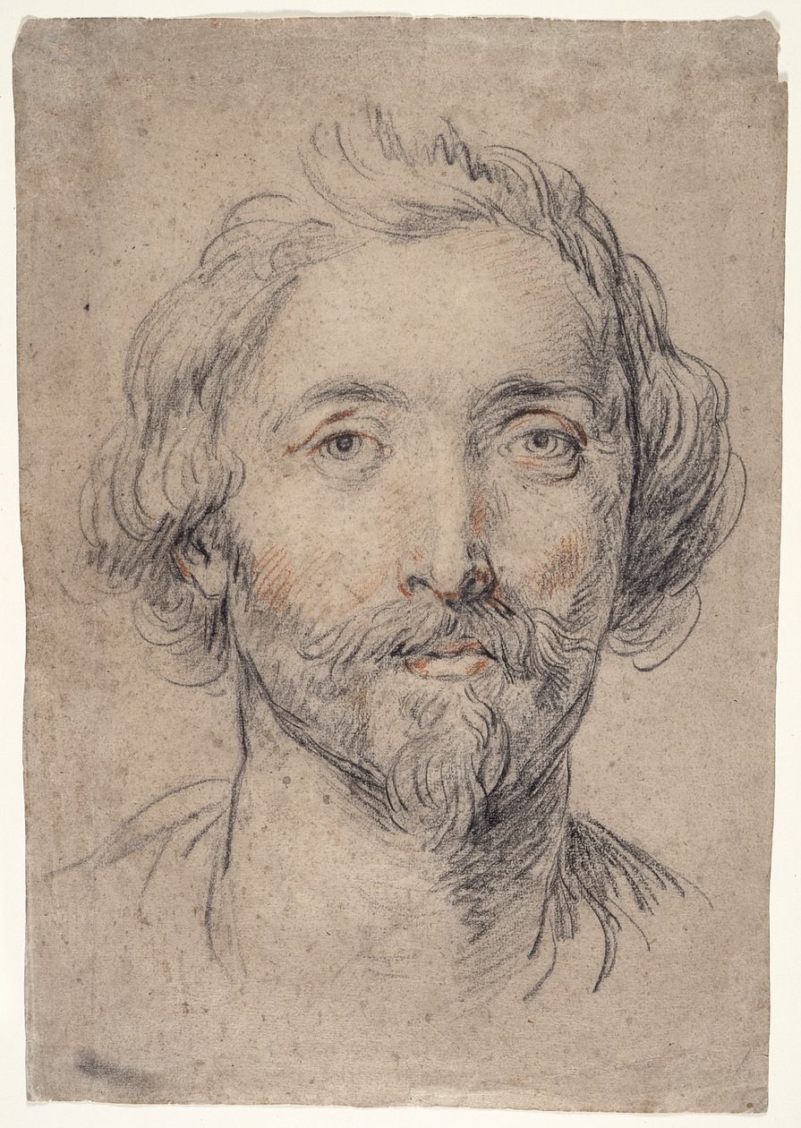 Cabeça de um homem [Nicholas Lanier?] de Guido Reni