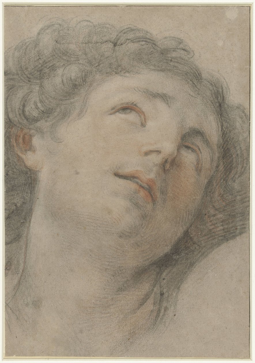 Cabeça de São Sebastião, olhando para cima de Guido Reni