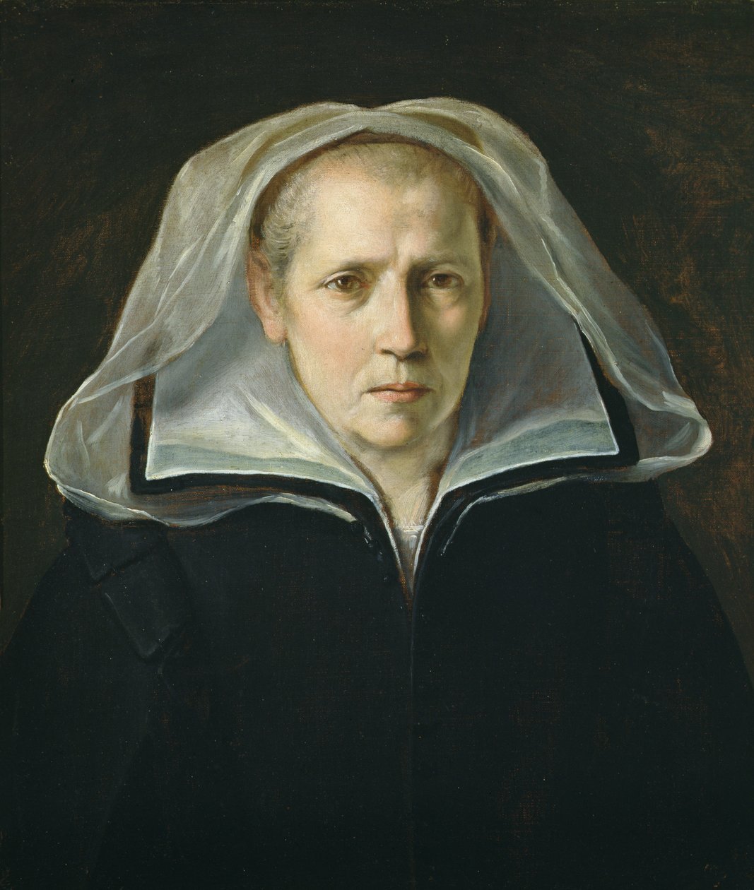 Retrato de Madre Ginevra Pucci, c.1610 (óleo sobre tela) de Guido Reni