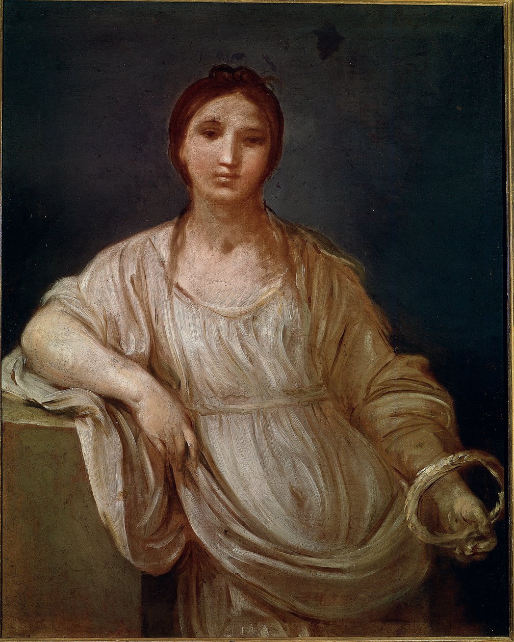 Retrato de Menina com uma coroa (pintura de Guido Reni