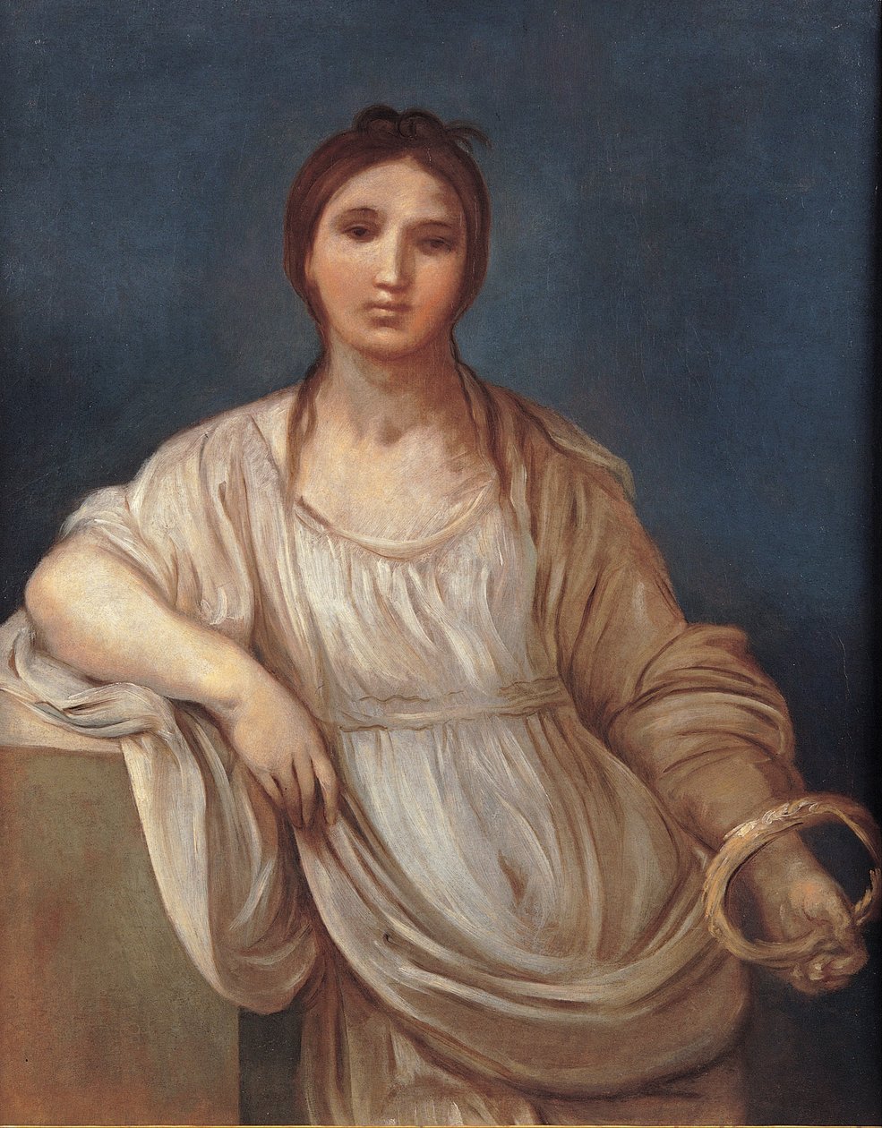 Retrato de uma rapariga com uma coroa de Guido Reni