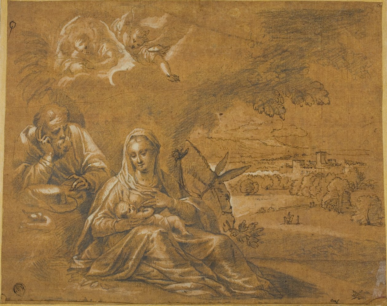 Descanso no voo para o Egito de Guido Reni