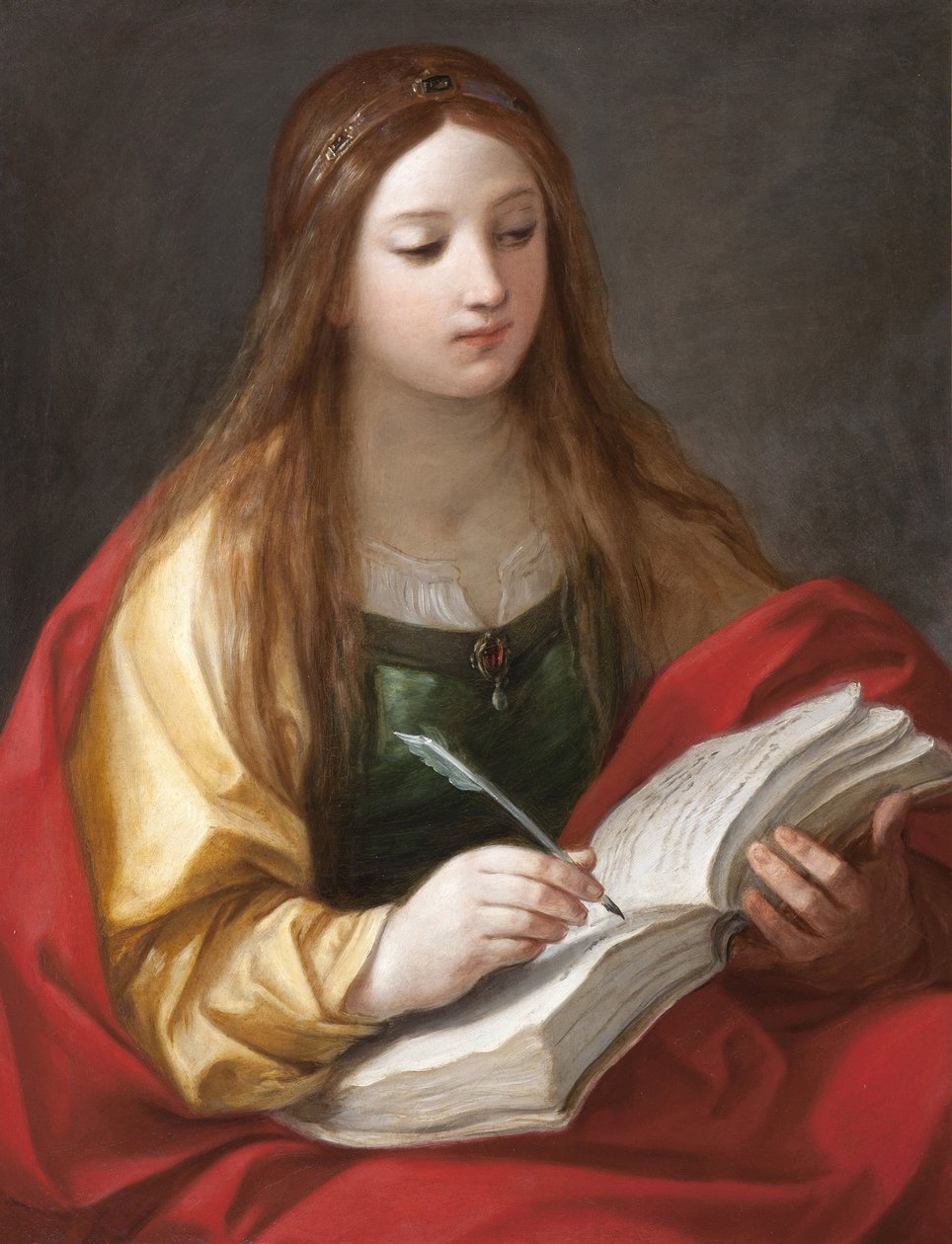Sibylle - Sibyl par Reni, Guido (1575-1642). Óleo sobre tela, , Musei di Strada Nuova, Génova de Guido Reni