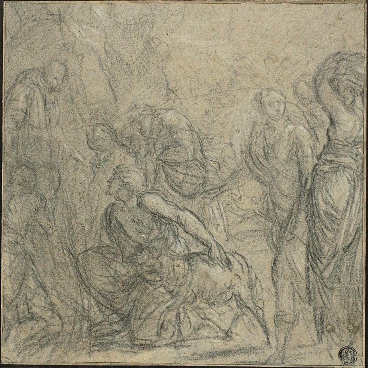 Estudo para São Benedito Recebendo Presentes dos Camponeses de Guido Reni