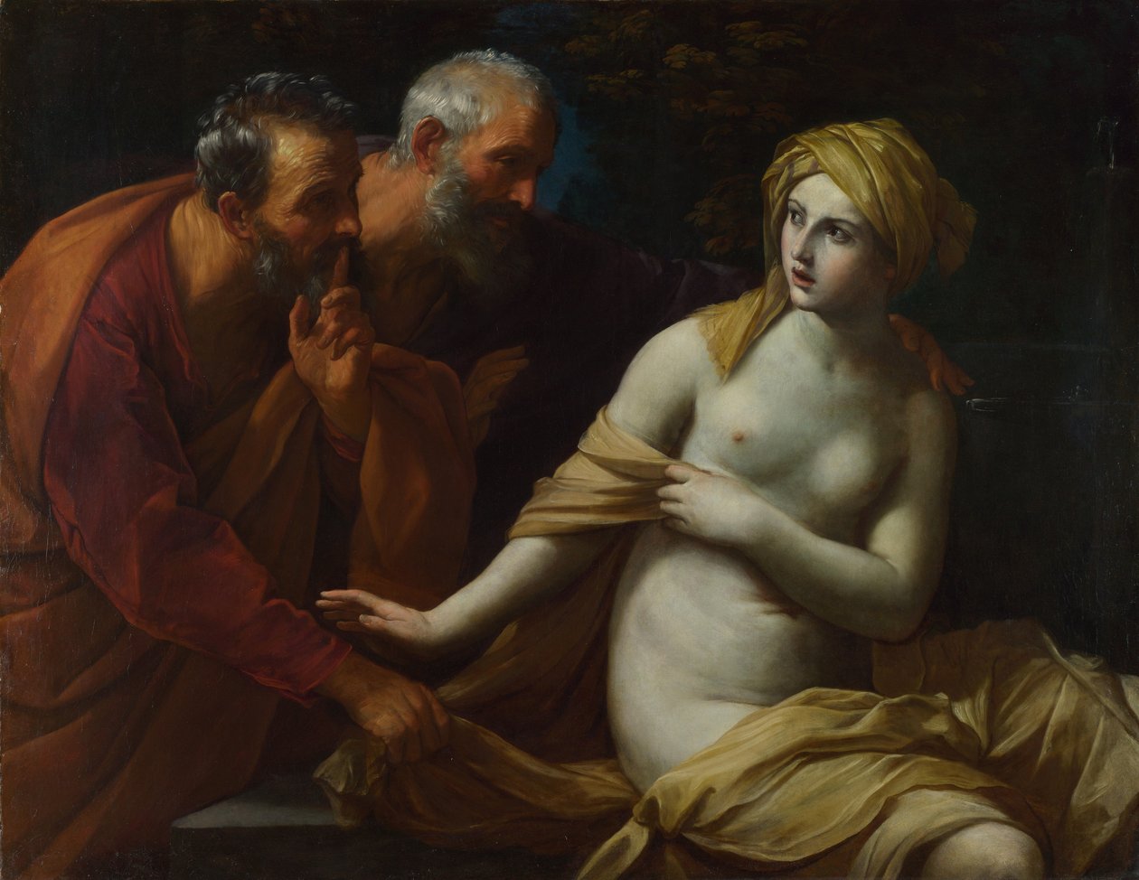 Susannah e os Anciãos, 1622-1625 de Guido Reni