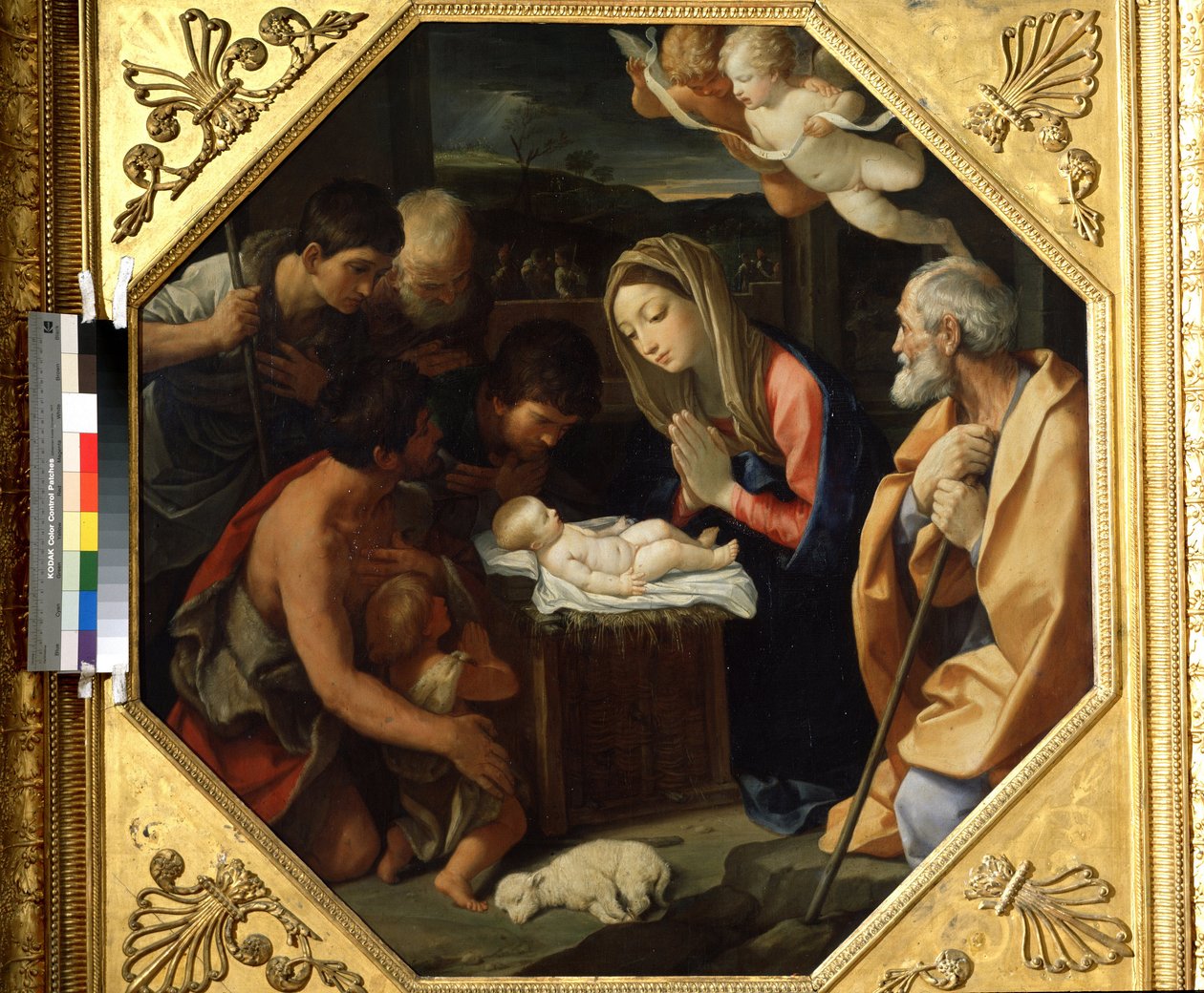 A Adoração da Criança Cristo de Guido Reni