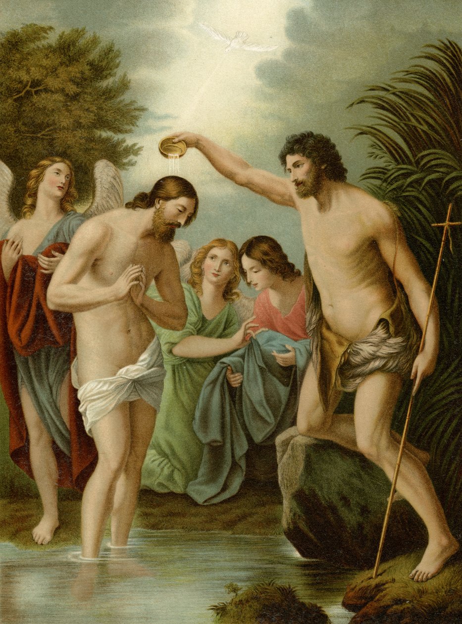 O batismo de Cristo de Guido Reni