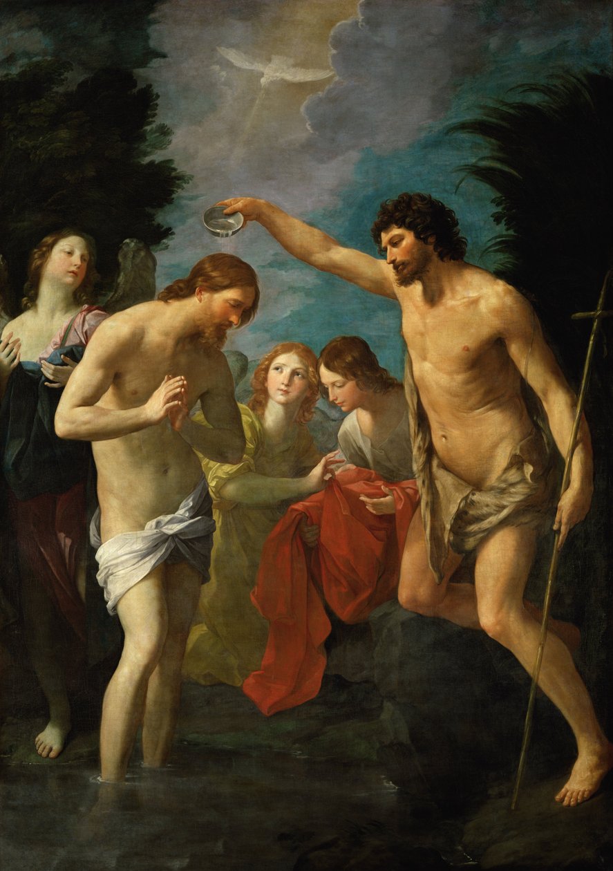 O Batismo de Cristo de Guido Reni