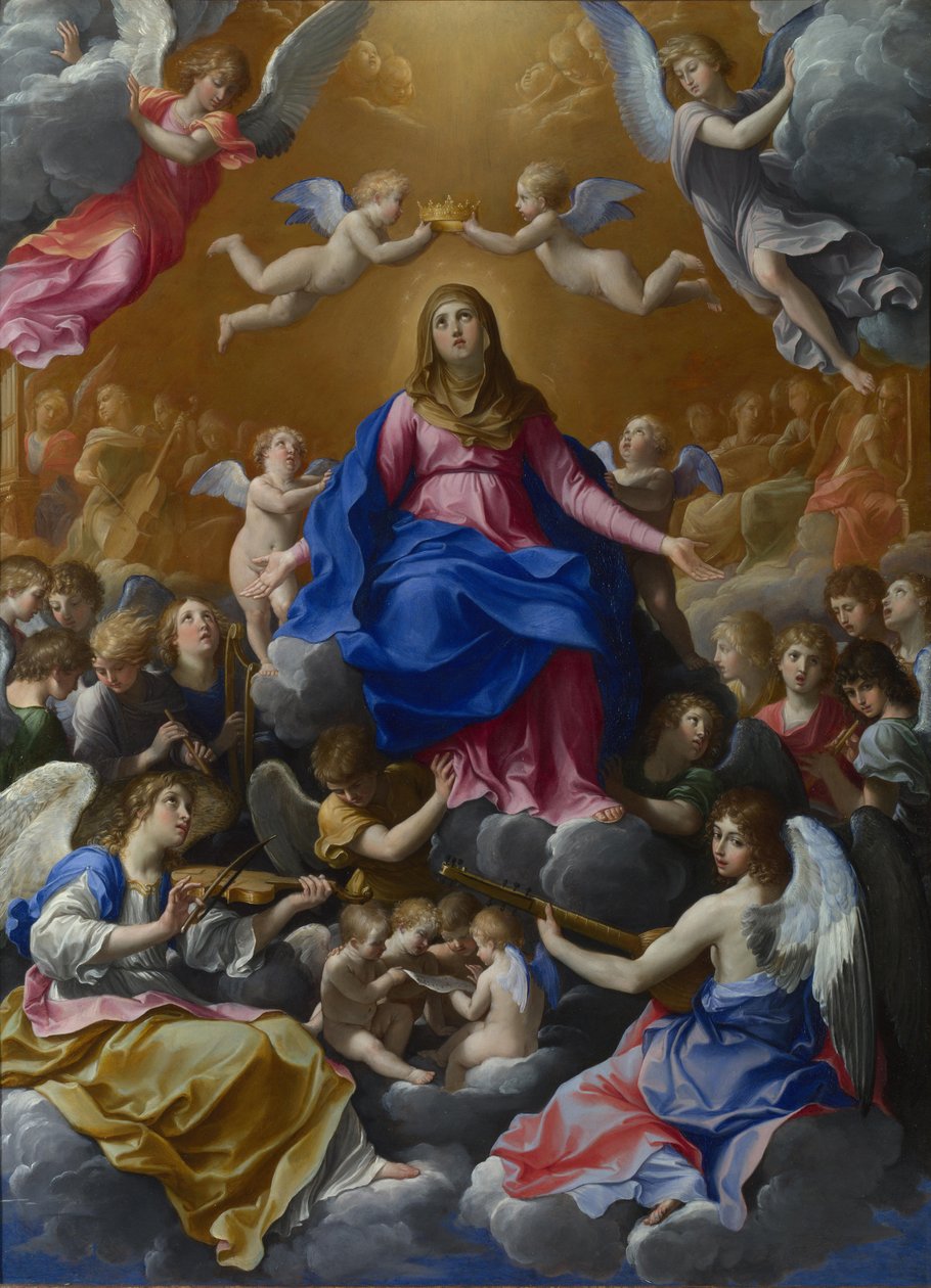 A Coroação da Virgem, 1607 de Guido Reni