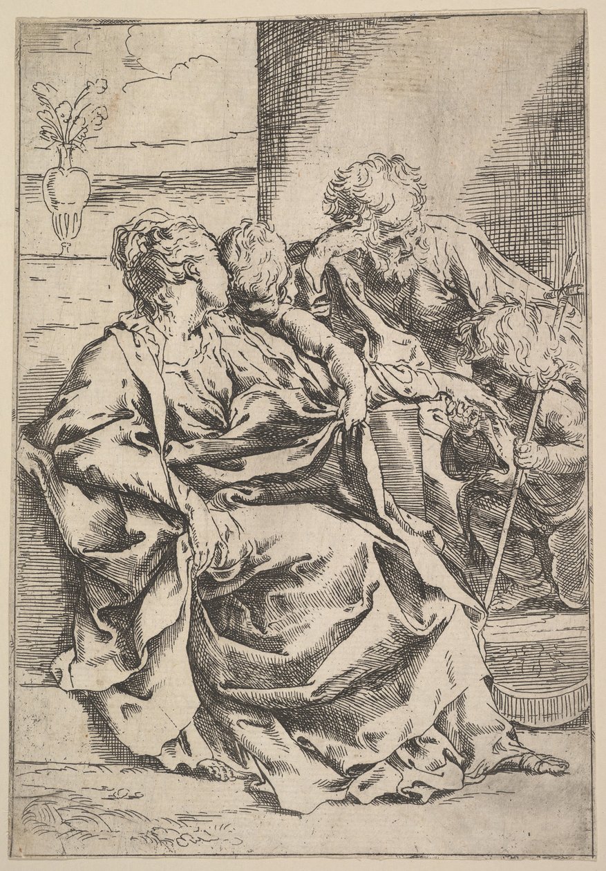 A Sagrada Família, ca. 1595-1600. de Guido Reni