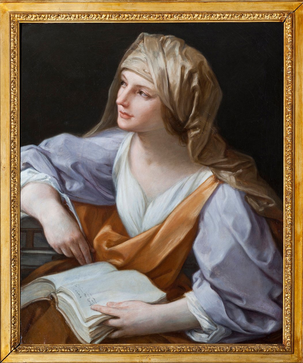 A Pintura Sibyl de Guido Reni chamada de Guia (1575-1642) Apartamentos de Maria Brignole Sale (Brignole-Sale) De Ferrari, Duquesa de Galliera (1811-1888), o mobiliário vem do Hotel Matignon, sua residência parisiense. Palazzo Rosso, Genes de Guido Reni