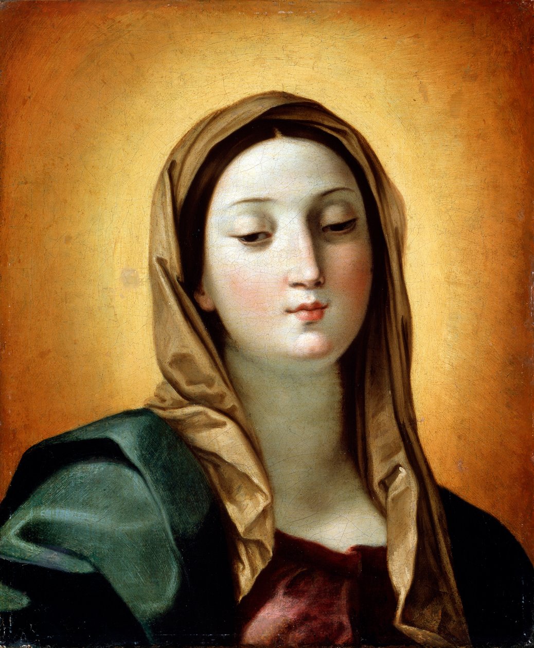 A Virgem, finais do século XVI ou XVII de Guido Reni