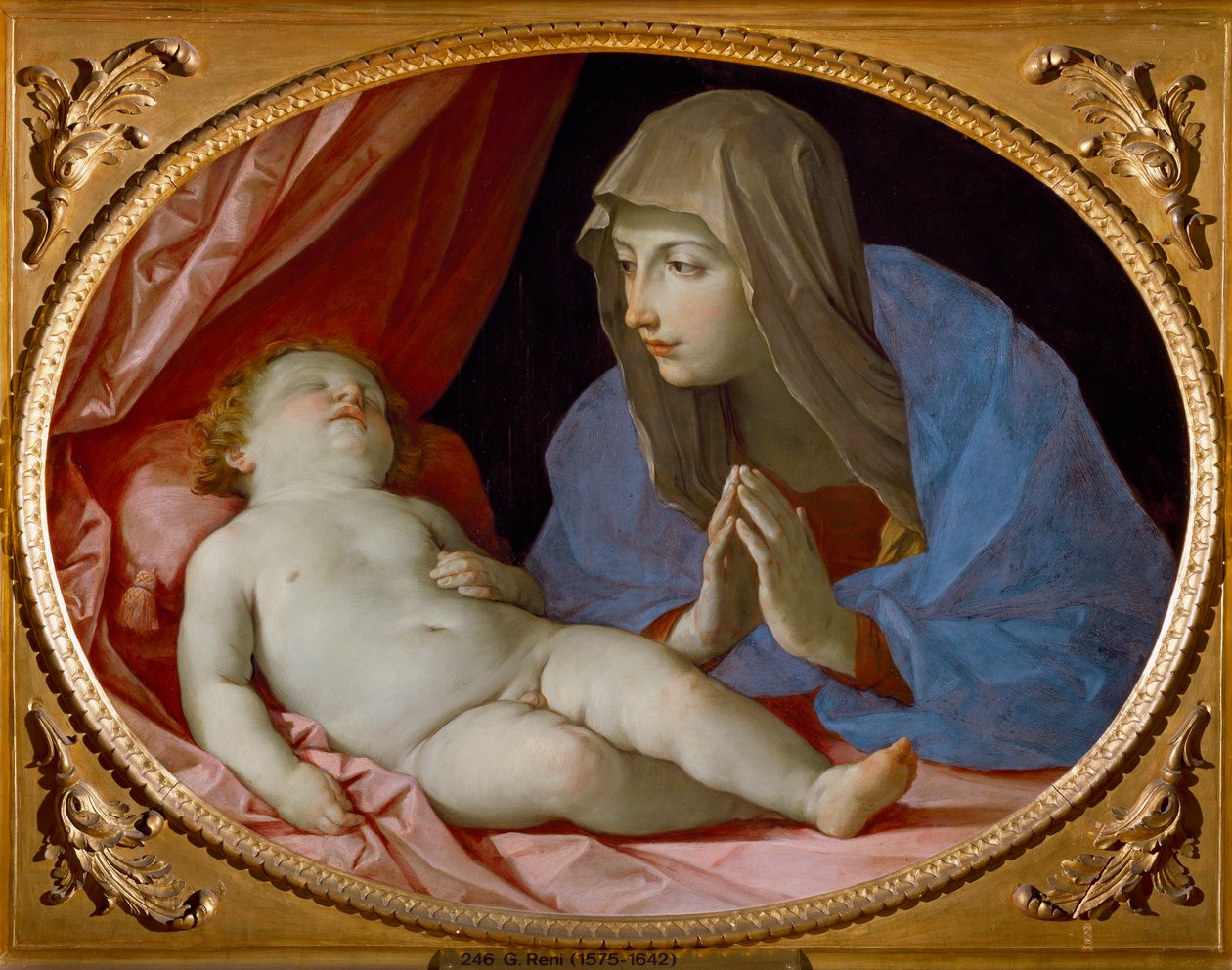 Virgem e Criança Adormecida (Pintura de Guido Reni