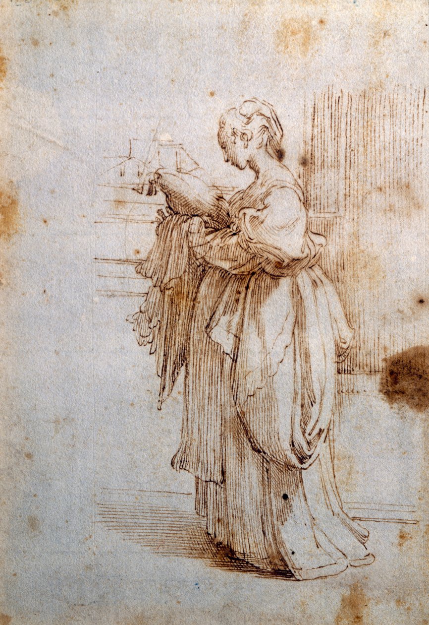 Mulher com almofada de Guido Reni