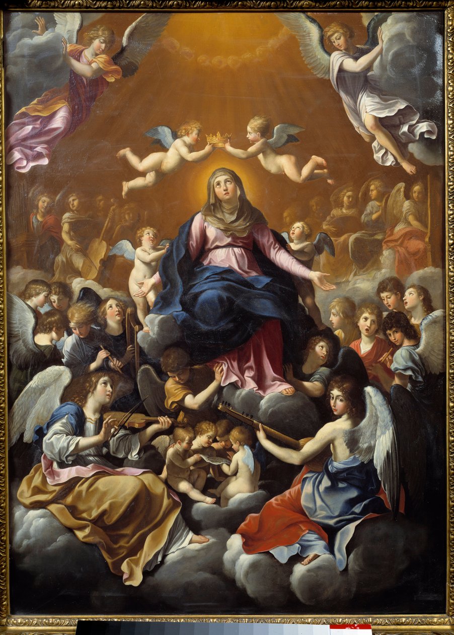 a coroação da Virgem. Pintura de Guido Reni chamada o Guia (1575-1642) de Guido Reni