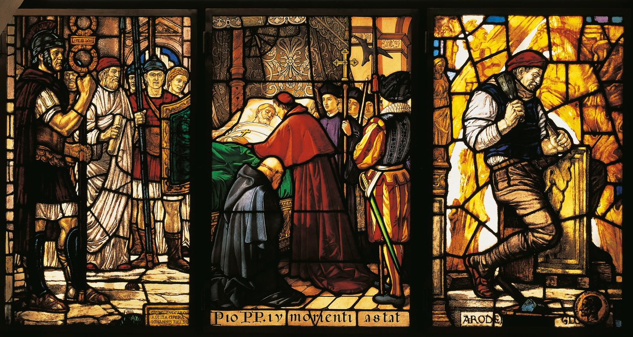 Série de painéis de vitrais, Guido Zuccaro (1877-1946) de Guido Zuccaro