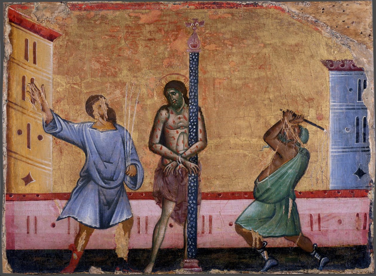 A Flagelação de Cristo, c. 1280 de Guido da Siena