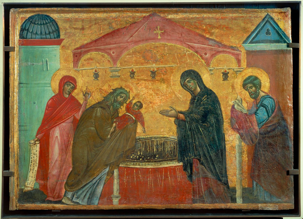 A apresentação no templo de Guido da Siena