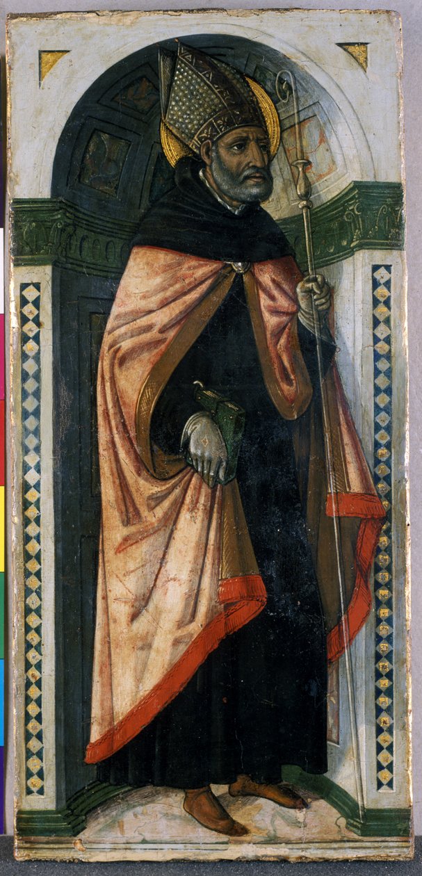 Santo Agostinho, c.1500 (têmpera sobre madeira) de Guidoccio di Giovanno Cozzarelli