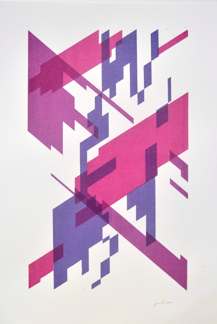 Deconstruction N°13, 2014 (tinta sobre papel) de Guilherme Pontes