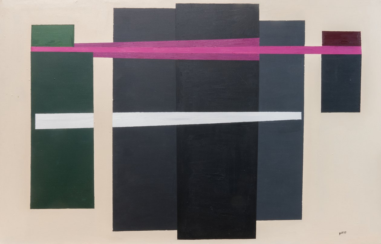 Execução Suprematista de Maximiliano, 2017 (óleo sobre tela) de Guilherme Pontes