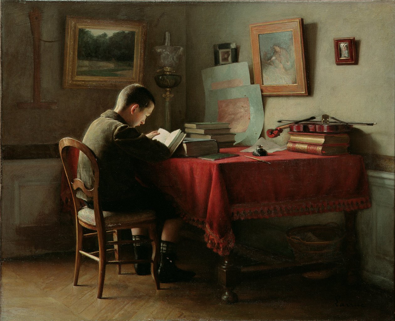 O estudante estudioso de Guillaume Larrue