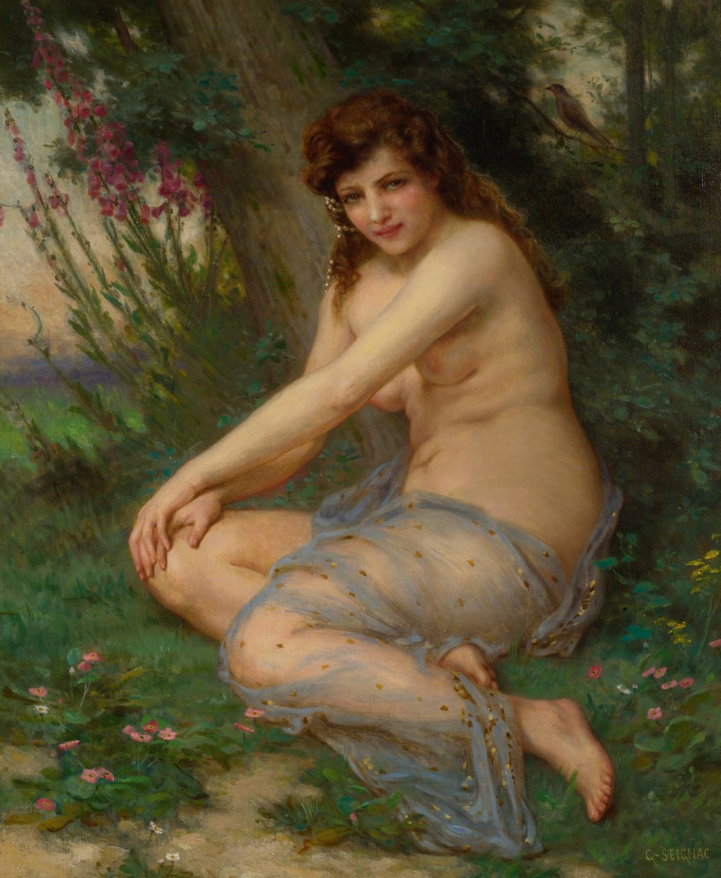 La nymphe de foretnInglês: Na floresta de Guillaume Seignac