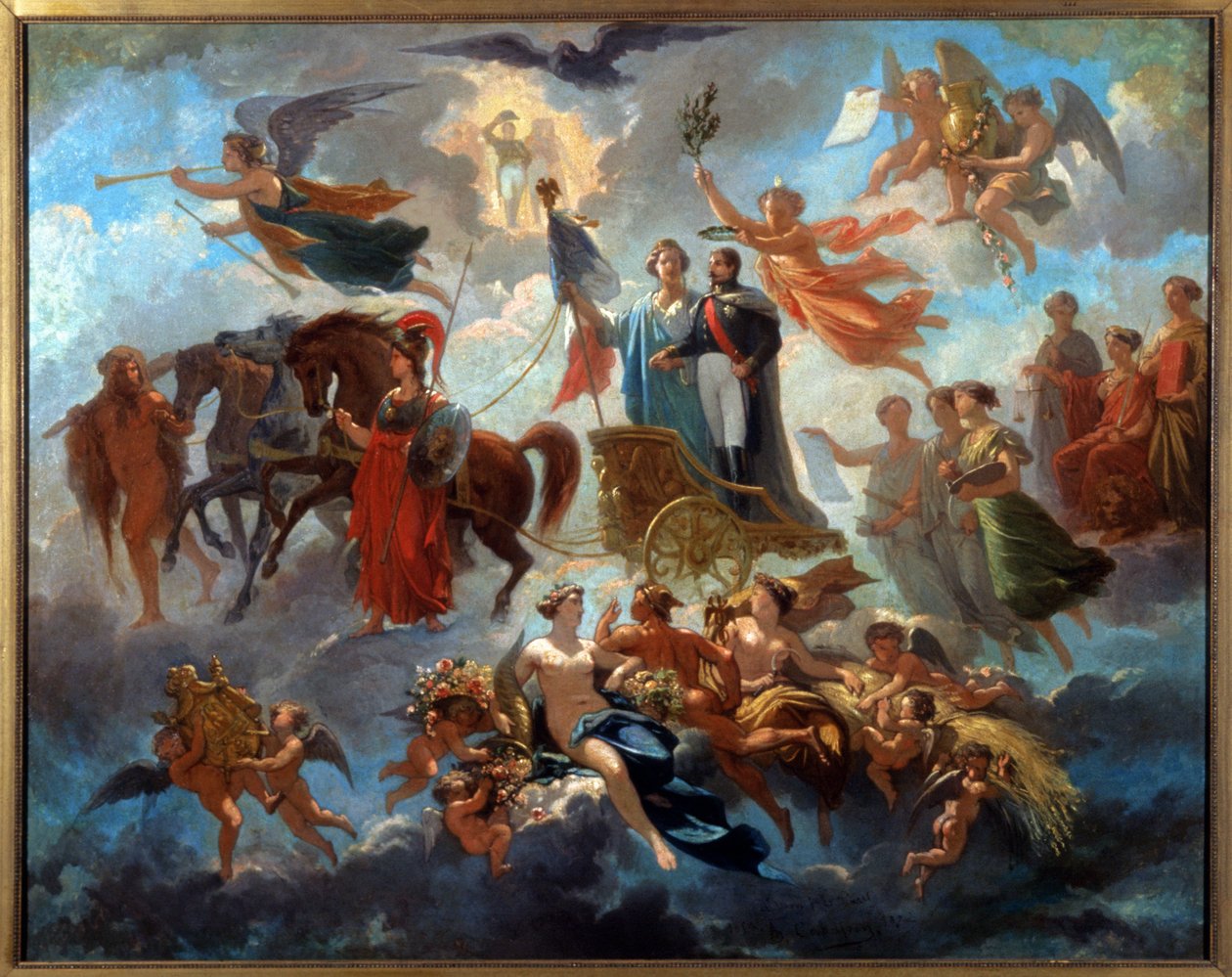 Napoleão III. cerca de 1860-70 (pintura) de Guillaume Alphonse Harang Cabasson