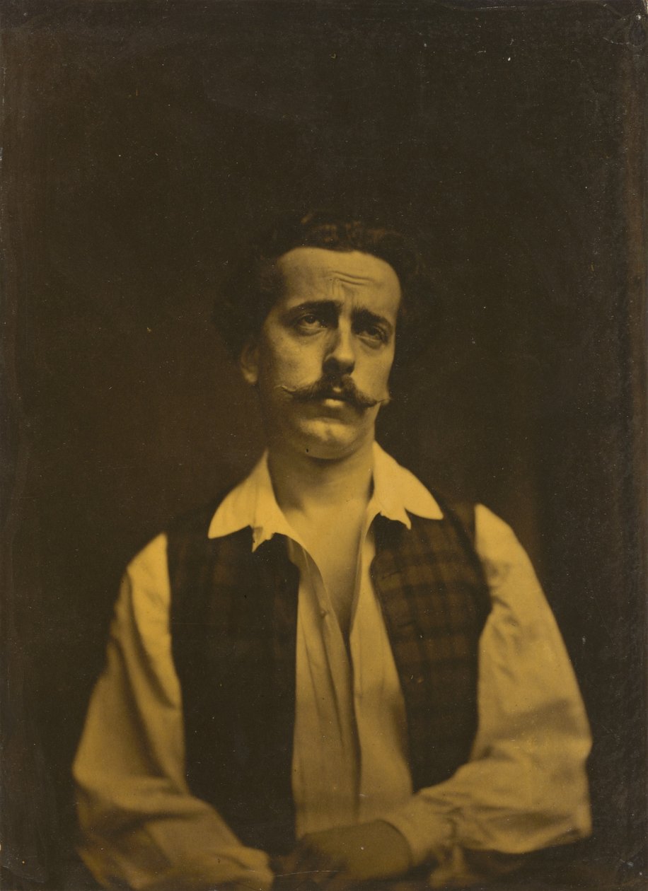Recordação dolorosa ou pensamentos dolorosos,1854-1856, impresso em 1862 (foto) de Guillaume Benjamin Armand Duchenne de Boulogne
