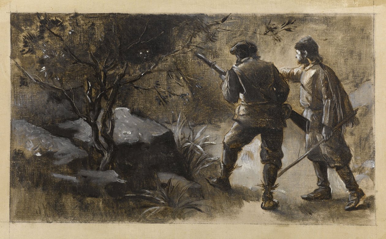 Kennybol e Guldon Stayper, ca. 1889 (óleo sobre tela) de Guillaume Albert Demarest