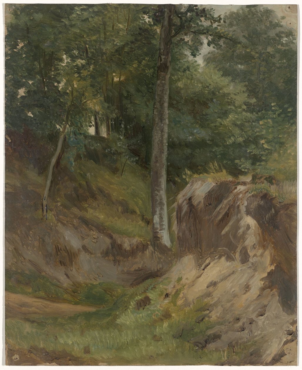 Córrego seco na floresta de Guillaume Anne van der Brugghen