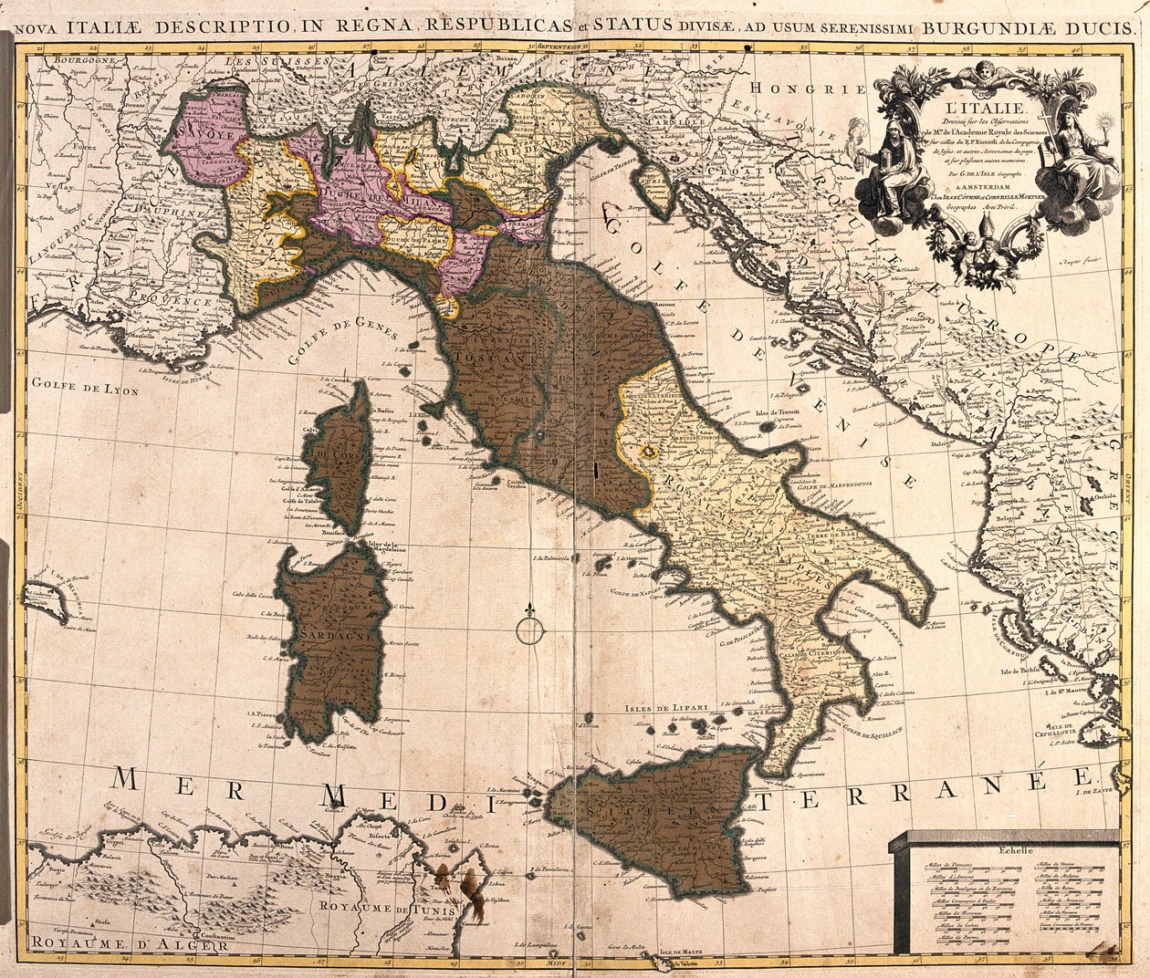 Itália, França (Região: Rhône-Alpes), Croácia (Condado de Istria) de Guillaume Delisle