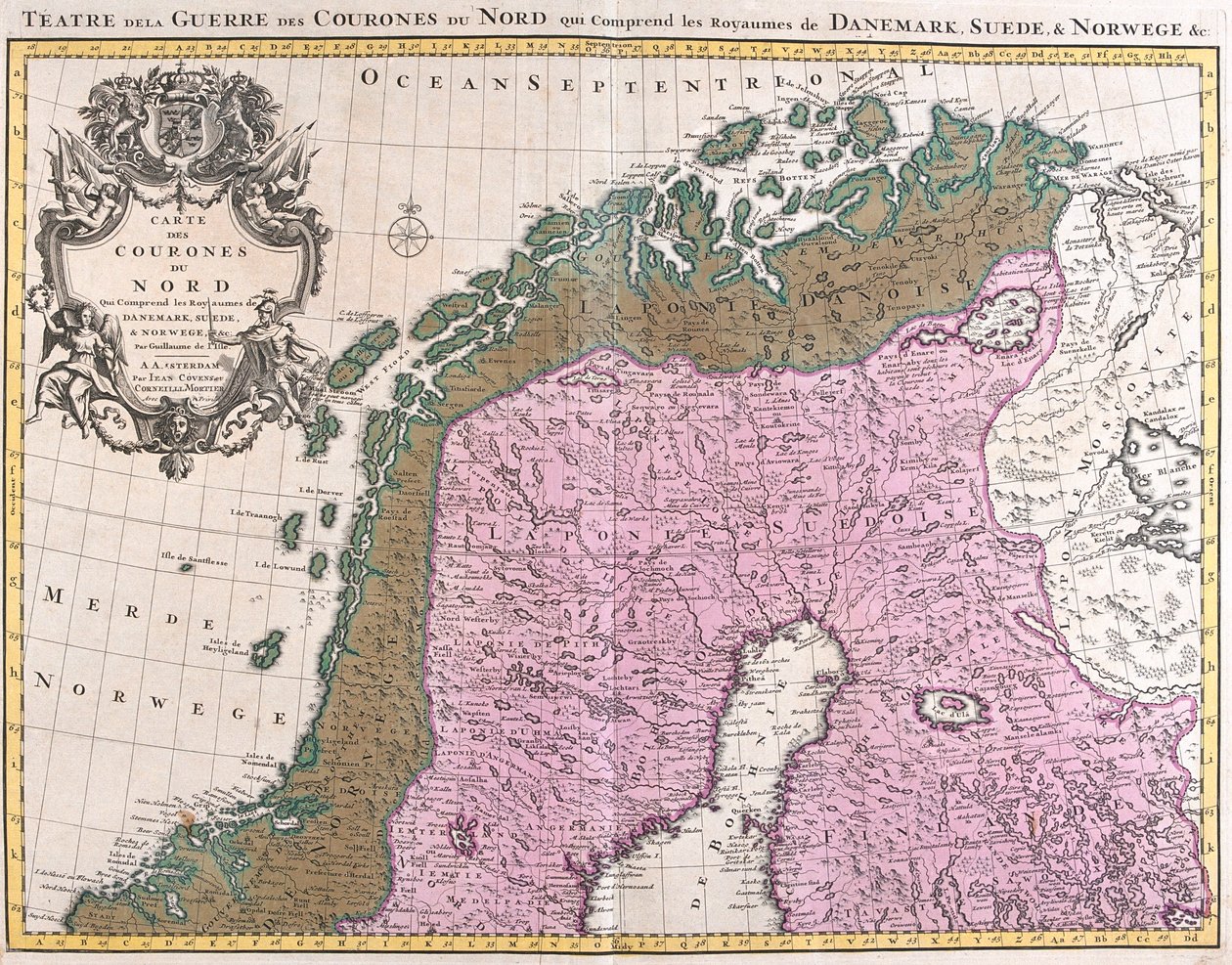 Norte da Noruega, Suécia, Finlândia de Guillaume Delisle