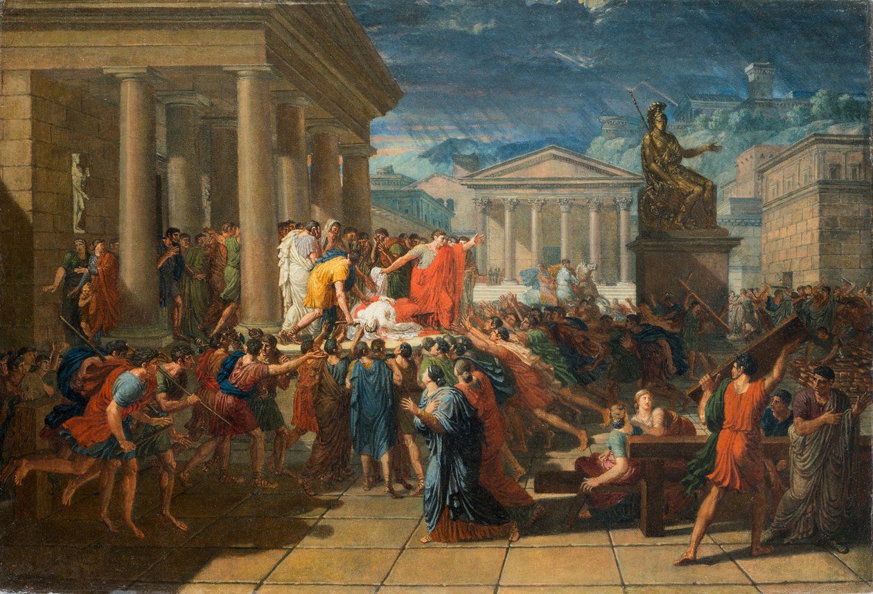 A morte de César de Guillaume Guillon Lethière