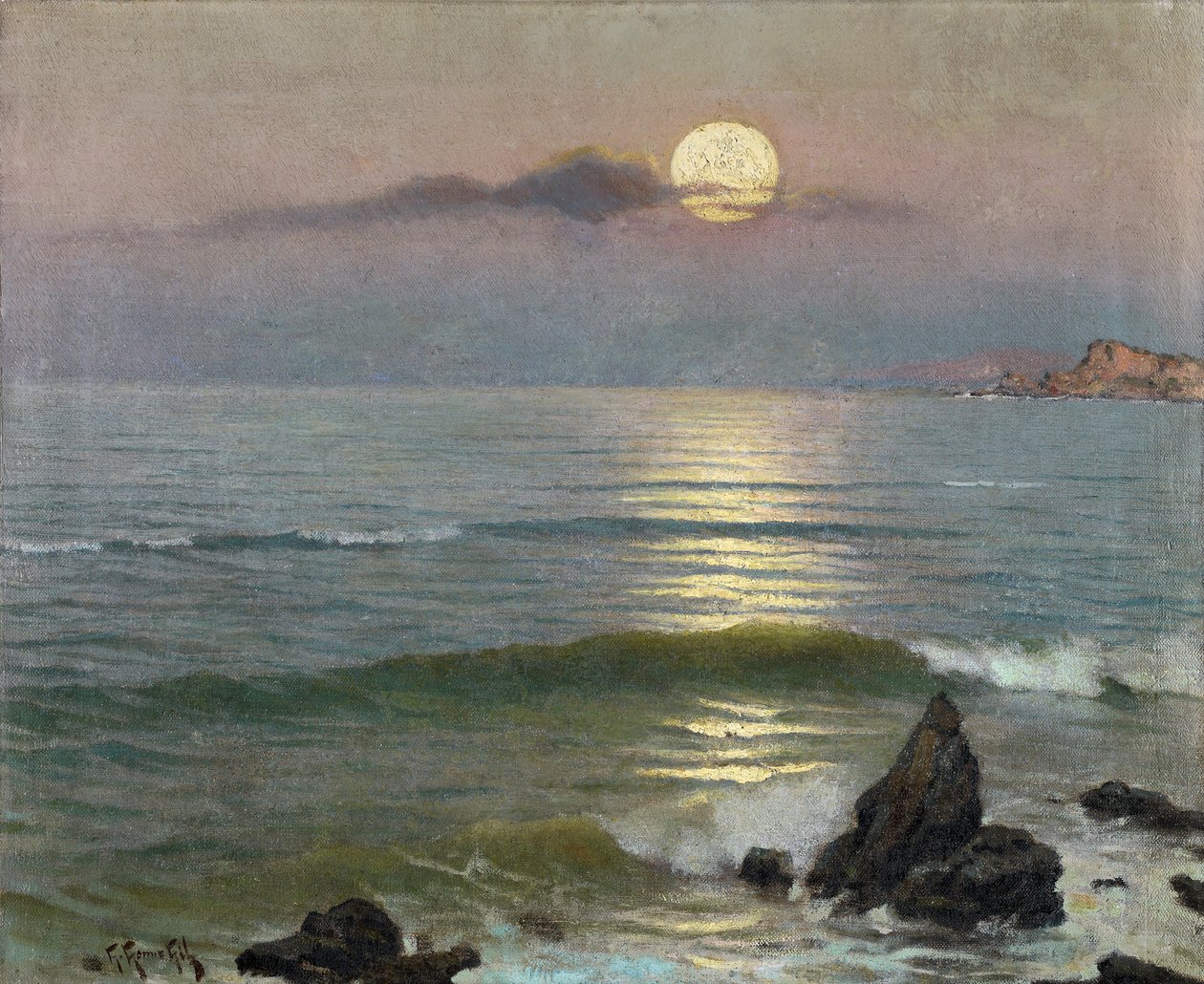 Luar - Gómez Gil, Guillermo (1862-1942) - c. 1910 - Óleo sobre tela - 43x53 - Museu Carmen Thyssen, Málaga de Guillermo Gomez y Gil