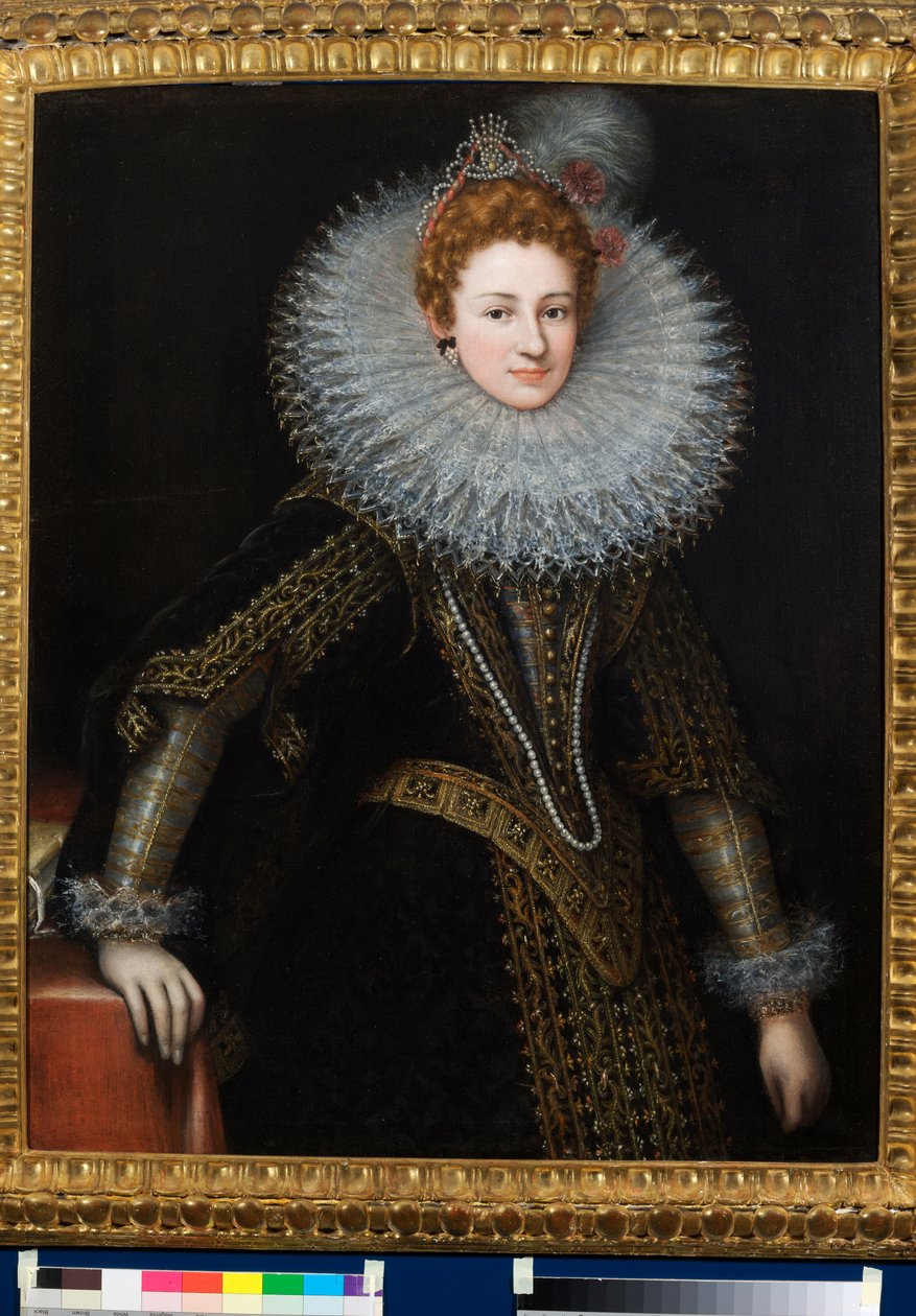 Retrato de Veronica Spinola Serra (óleo sobre tela) de Guilliam van Deynen