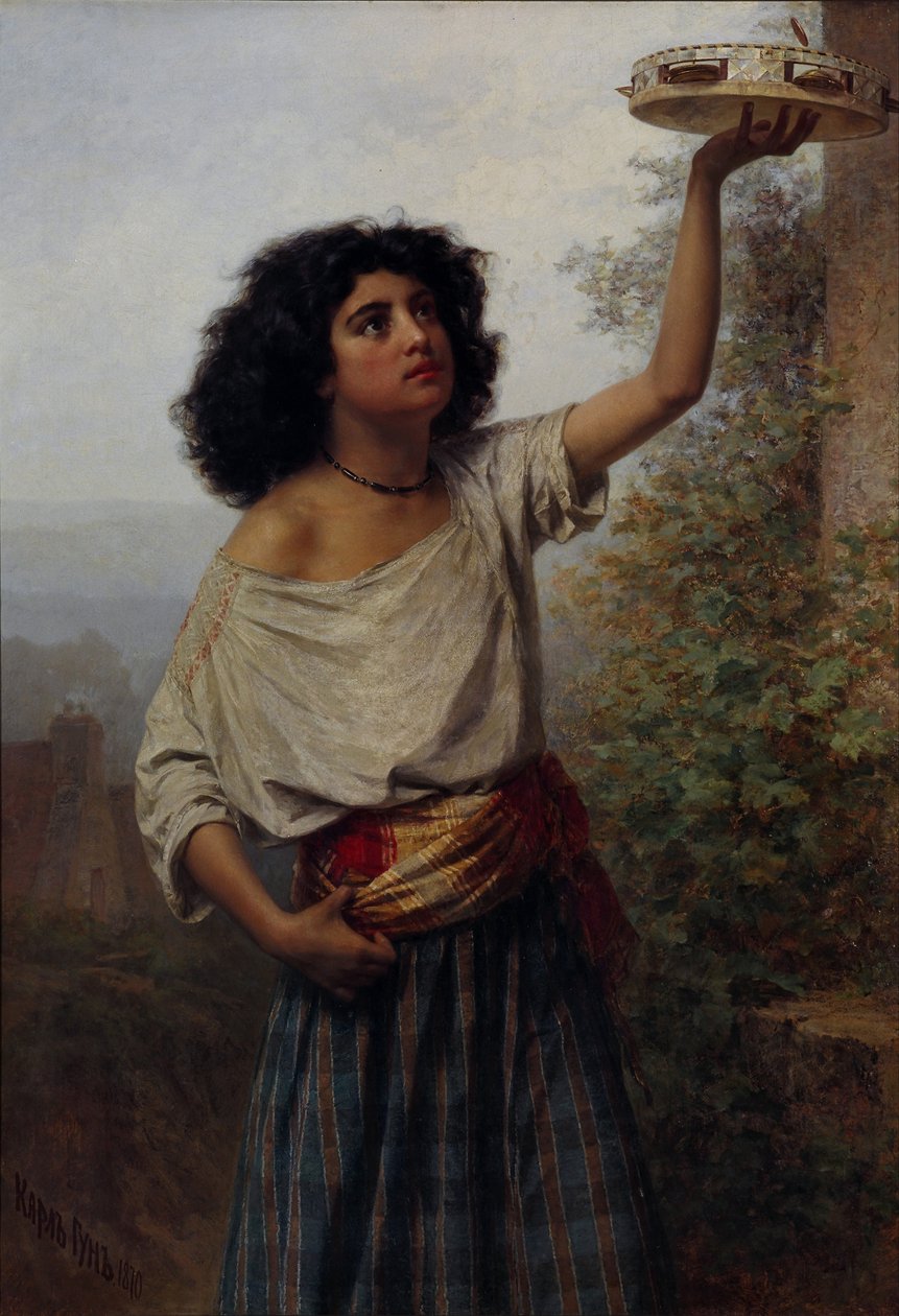 Jovem cigana, 1870 de Gun