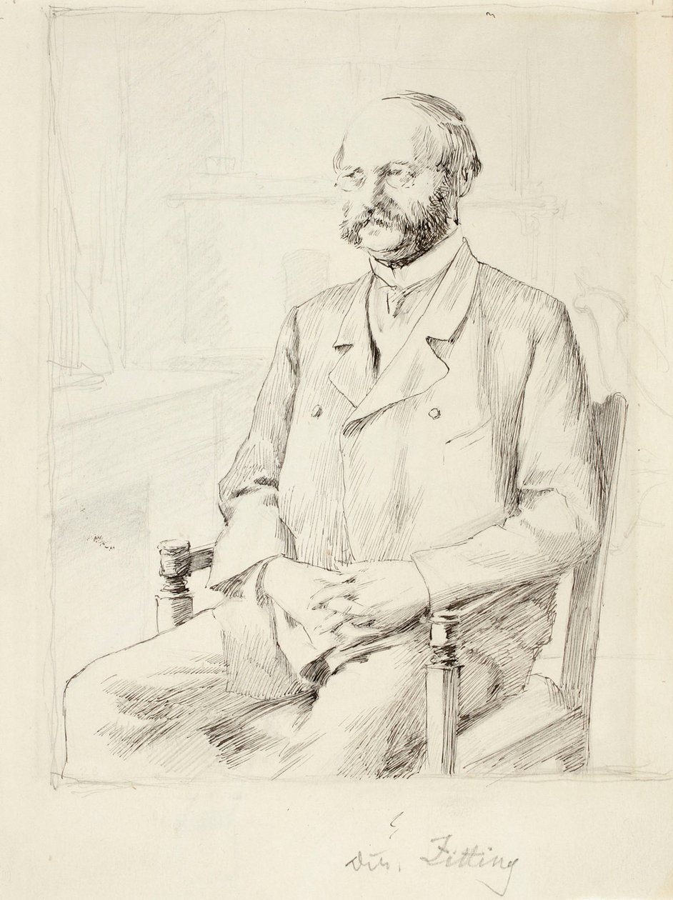 Director C. A. Zitting, estudo de retrato de Gunnar Berndtson