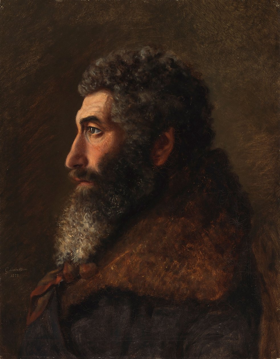 Retrato de um homem judeu de Gunnar Berndtson