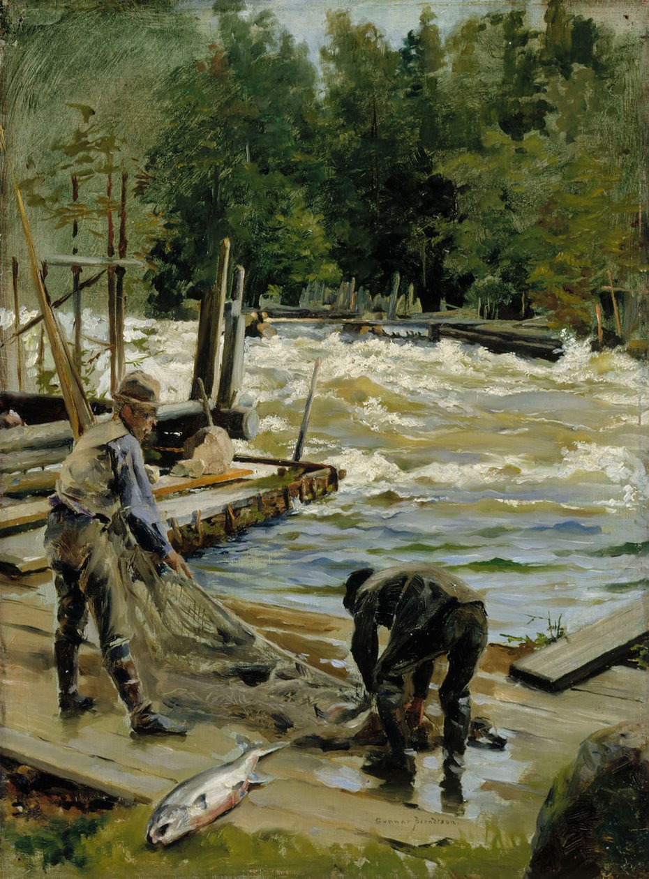 Pesca do salmão de Gunnar Berndtson