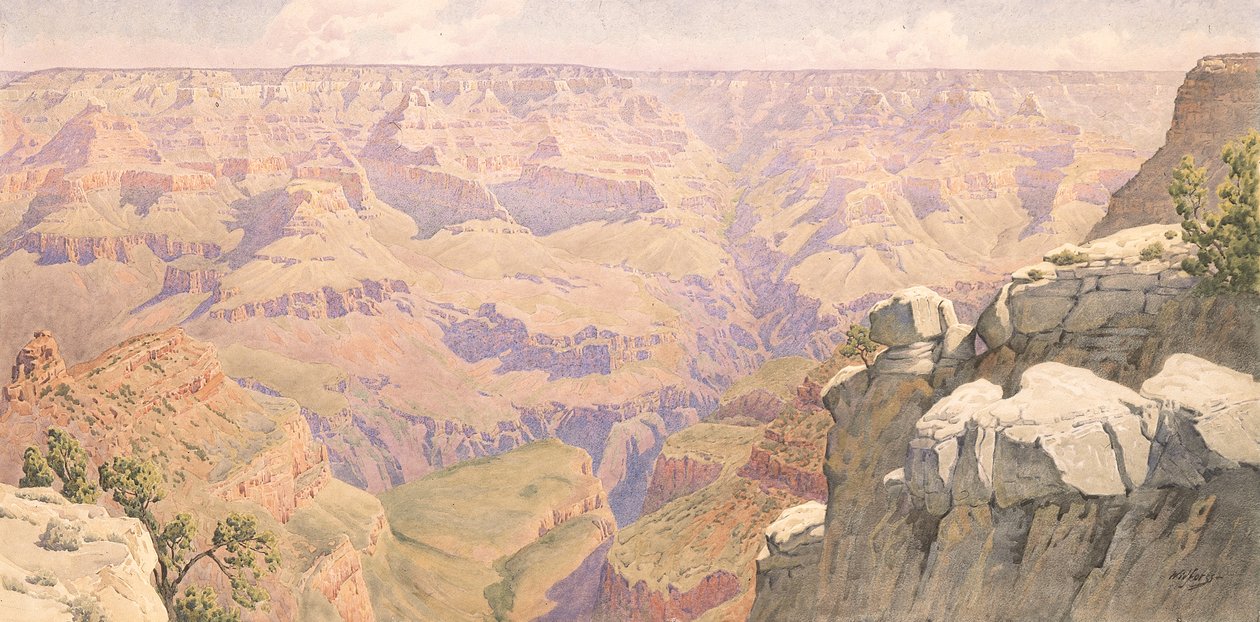 Grand Canyon (w - c a bordo) de Gunnar Widforss