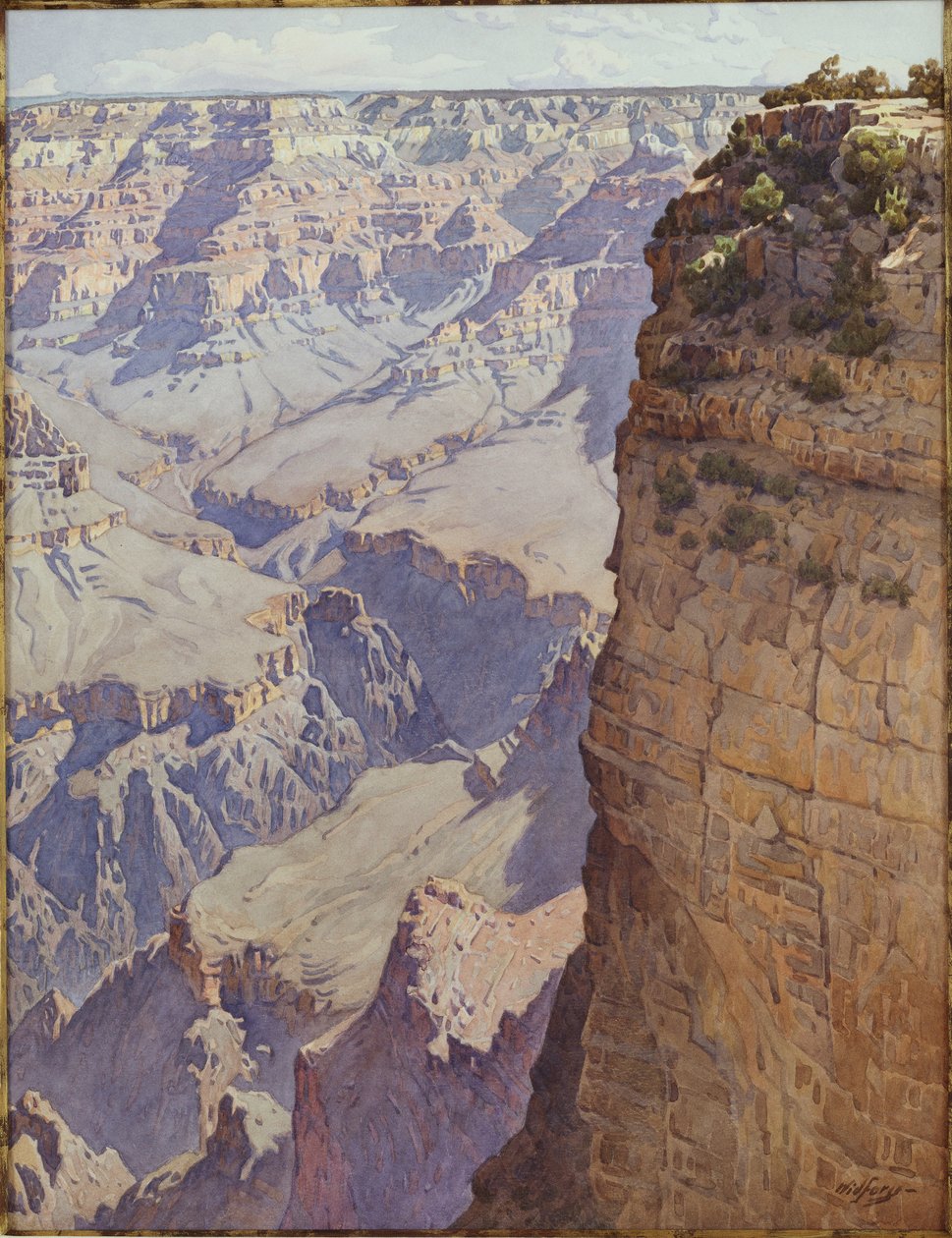 O Grand Canyon do Arizona (w - c no papel) de Gunnar Widforss